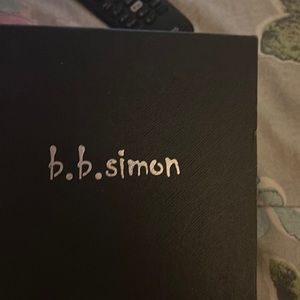 BBSimon belt black and red stones size 52